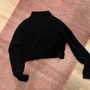 Reformation Black Turtleneck Sweater